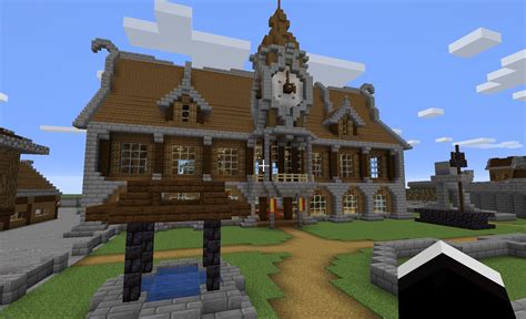 minecraft medieval town hall.